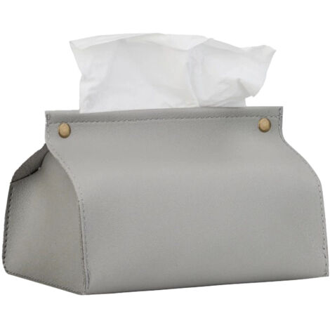 Auto-Taschentuchbox, Taschentuchtasche im europäischen Stil aus PU-Leder, staubdichte Taschentuchbox für Zuhause (1/5)