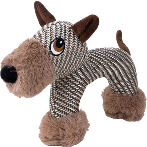 Knisterndes Hundespielzeug, Plüsch-Hundespielzeug, Kauspielzeug für kleine und mittelgroße Hunde, quietschendes Welpenspielzeug, interaktives Beißspielzeug. (1/5)