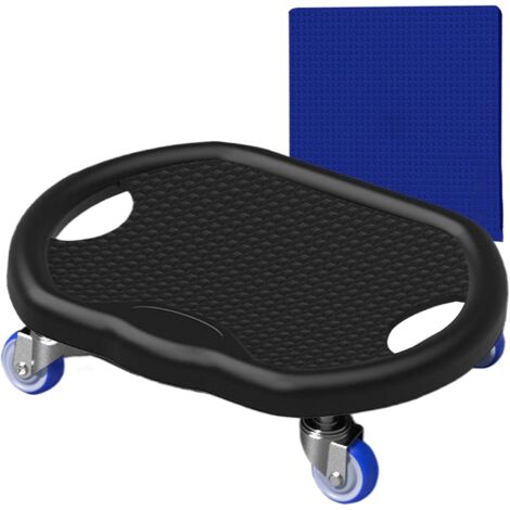 Bauchmuskeltrainer – 1 Stück – Stahl und PVC – Geräuscharm mit Matte – Heimfitness – Schwarz oder Rot