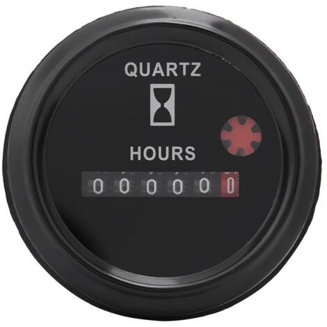 Quarz-Betriebsstundenzähler – 1 Stück – 6-stellige Digitalanzeige – 12–36 V AC/DC – Für Boots-, Auto- oder LKW-Motoren (1/5)