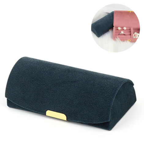 Hochwertige, bogenförmige Schmuckschatulle, tragbarer Reisebeutel zur Aufbewahrung von Schmuck, Aufbewahrungsbox für Armbänder und Ohrringe (1/5)