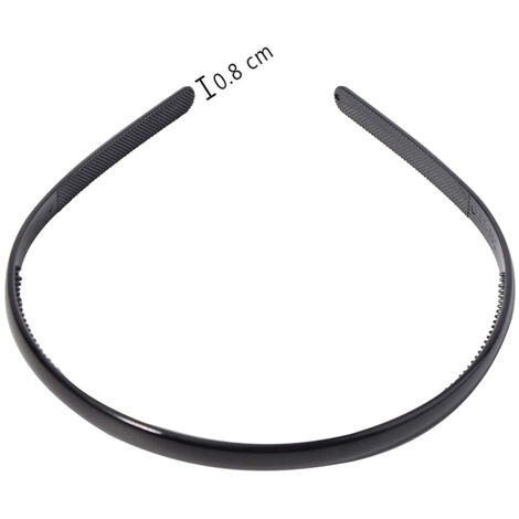 Set mit 3 schlichten Haarbändern mit Zahnkamm, dünne DIY-Haarbänder, Haaraccessoires für Frauen, Männer und Mädchen (1/5)