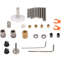 Extruder-Kit mit zwei Riemenscheiben, doppelt konkavem Zahnraddesign, stabiler Metallvorschub, für Ender 3 3D-Drucker