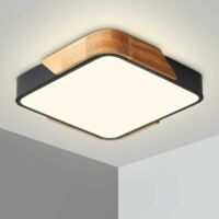 24-W-LED-Deckenleuchte mit Fernbedienung, einstellbarer Helligkeit, ultradünne, moderne quadratische Badezimmerleuchte, geeignet für Wohnungen, Büros, Schlafzimmer, Wohnzimmer, Küchen, Balkone, Flure