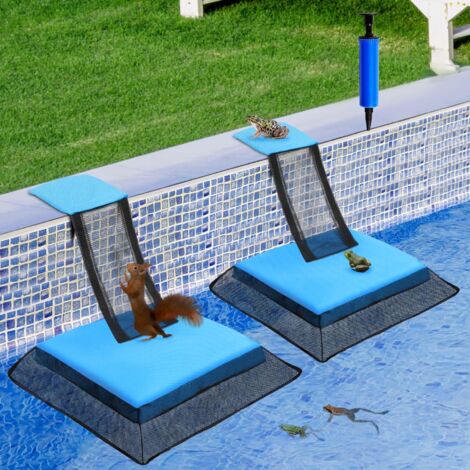 Lot de 2 rampes d'évacuation pour animaux de piscine – Dispositif de sauvetage et de prévention