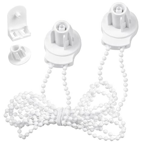 Accessoires pour stores enrouleurs, 2 kits de rechange de 25 mm en plastique sécurisé pour enfants, pour tringles à rideaux/supports de stores occultants (1/5)