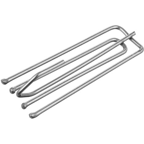 Lot de 40 crochets métalliques pour rideaux - Crochets plissés de type pince et crayon, alliage de zinc robuste (1/5)