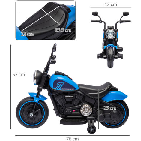 Moto Electrique Pour Enfants Scooter 6 V À 3 Roues Avec Phares Led 37 84 Mois Charge Max 25 Kg Noir 0661706157261