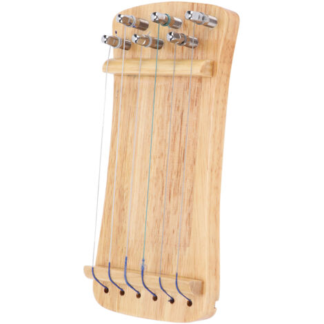 Guzheng Miniature en Bois, 6 Cordes pour Débutants - Entraîneur de Doigts Portable (1/5)