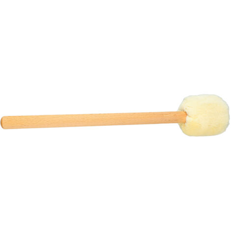 Baguette de tambour à tête en feutre doux, manche long pour xylophone et timbales, couleur beige