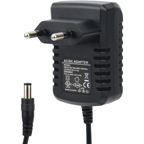 Alimentation 9V 1A pour Effets Guitare - Adaptateur Secteur Universel pour Clavier, Orgue et Ampli
