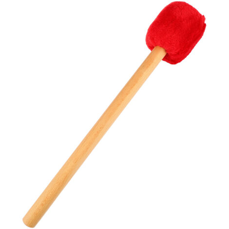 Baguette de xylophone avec tête en feutre rouge, manche long pour timbales et percussions