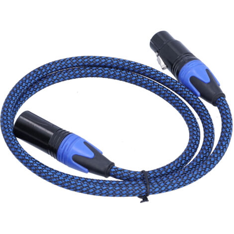 Câble XLR Professionnel Microphone Mâle-Femelle 1m Cuivre Haute Qualité Audio (1/5)