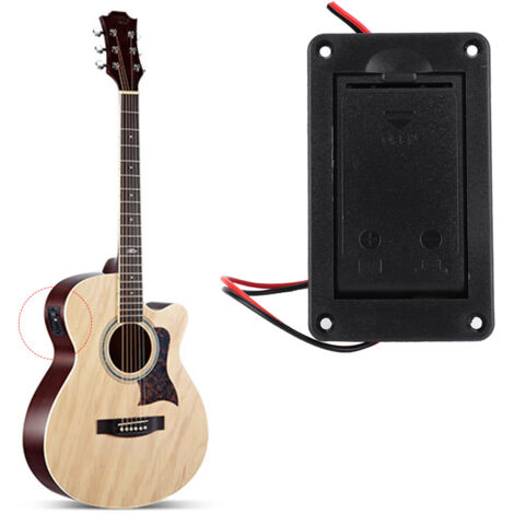 Support de Pile 9V pour Micros Guitare Basse Actifs - Boîtier de Connexion