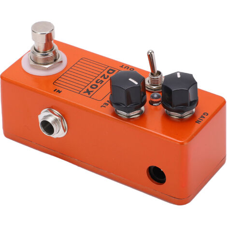 Préampli Overdrive Analogique Guitare - Réglage Gain et Volume - Pédale Effets (1/5)