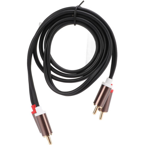 2 Câbles RCA Haute Fidélité pour Systèmes Audio, Home Cinéma et Chaînes Hi-Fi