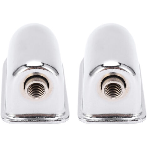 2 Pièces Fûts de Caisse Claire en Acier Chromé, Kit d'Accessoires de Nettoyage pour Batterie, Set Oreilles de Caisse Claire WC27 (1/5)