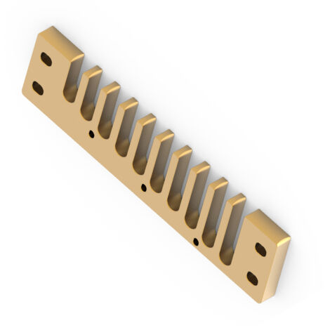 Embout d'harmonica en aluminium doré pour Hohner Marine Band Crossover et Deluxe