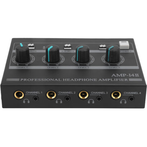 Amplificateur Casque 4 Canaux Ferroalliage Mono/Stéréo Set de Monitoring AMPi4Ⅱ (100-240V)(Prise EU)