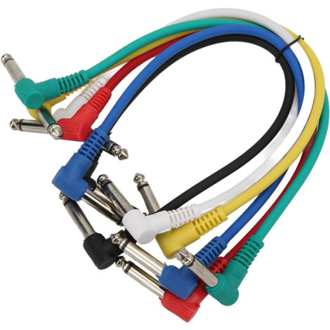 6 Cordons Blindés pour Guitare Électrique et Basse - Set Anti-Interférences (1/5)