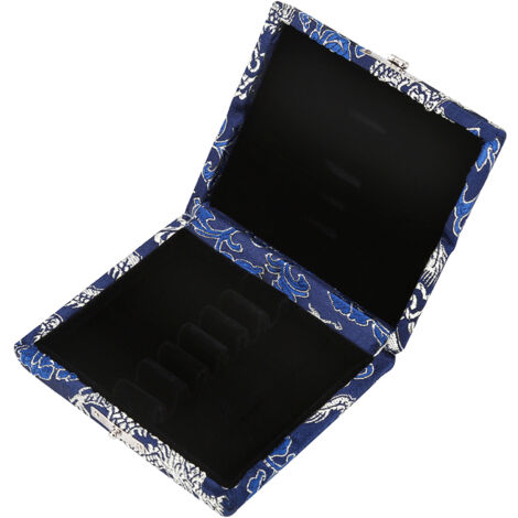 Étui en Bois pour Anches de Hautbois - Coffret de 6 avec Protection en Soie Bleue (1/5)