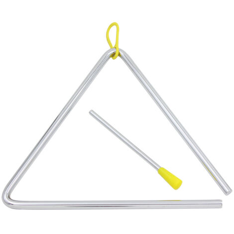 Triangle d'éveil en acier pour bébé avec baguette de 15 cm - Instrument de musique éducatif (1/5)