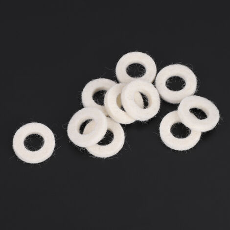 Rondelles en feutre pour pistons de trompette, accessoires d'étanchéité et d'amortissement instruments à vent (1/4)