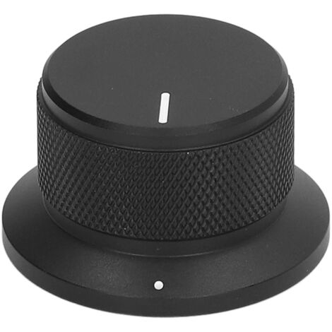 Bouton de réglage en aluminium pour amplificateur basse, design moderne et élégant, couleur noir mat (1/5)
