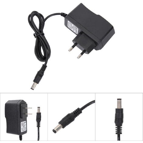 Adaptateur Alimentation 9V AC/DC pour Pédales de Guitare, 100‑240V (Fiche Europe)