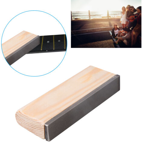 Lime de nivellement 17cm pour instruments à cordes - Outil professionnel de lutherie pour guitare, basse, ukulele (1/5)