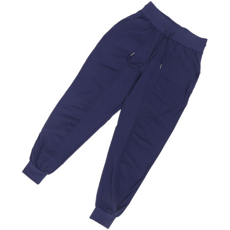 Pantalon d'Entraînement Fitness en Polyester Respirant, Séchage Rapide, Taille S Bleu Marine (1/5)