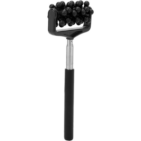 Bâton de Massage Télescopique pour le Dos - Rouleau de Massage pour Hommes et Femmes, Soulagement des Douleurs Musculaires - Noir (1/5)