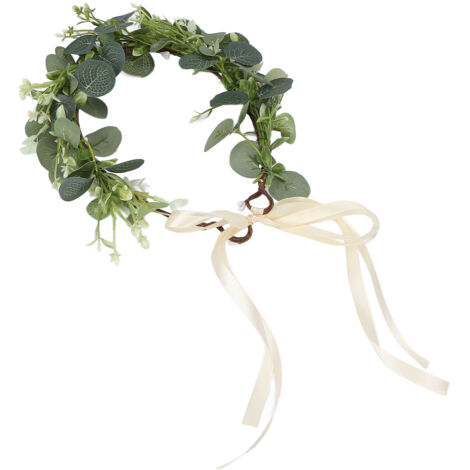 Couronne d'Eucalyptus Artificielle pour Décor de Mariage et Décoration Murale (1/5)