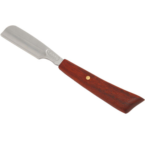 Rasoir droit professionnel en alliage de zinc pour barbe, cheveux et sourcils - Modèle S53-7 Argent (1/5)