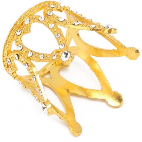 Support couronne doré pour pinceaux nail art - Porte-accessoires manucure en alliage (1/5)