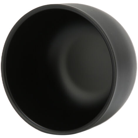Bol à raser noir en acier inoxydable pour crème et savon, idéal cadeau pour homme et père (1/5)