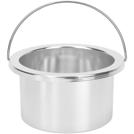 Pot de rechange 100 mm pour chauffe-cire, bol à cire pour épilation portable, accessoire machine à épiler argenté (1/5)