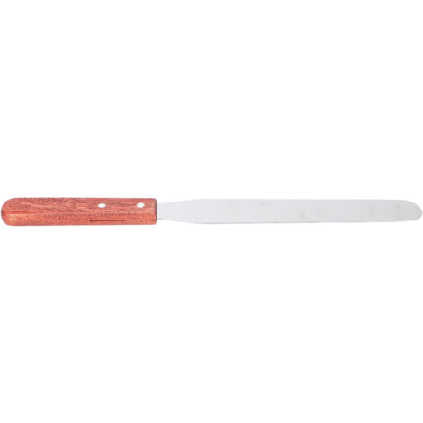 Spatule à cire en acier inoxydable avec manche en bois pour épilation professionnelle (1/5)