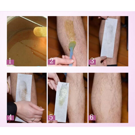 100 Bandes Épilatoires Non Tissées pour Épilation à la Cire, Rouleaux de Papier à Épiler pour Corps et Visage (1/4)