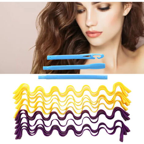 Kit de Bigoudis Spiral en Plastique pour Cheveux Longs 55cm - 12 Rouleaux à Friser DIY (1/5)