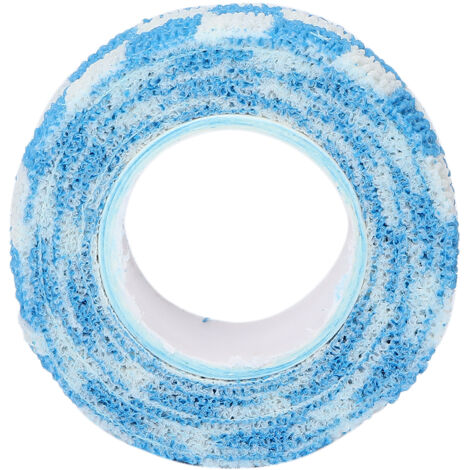 Bandage auto-adhésif pour doigts, protection anti-cors et anti-frottement, adhérence optimale, couleur bleu quadrillé. (1/5)