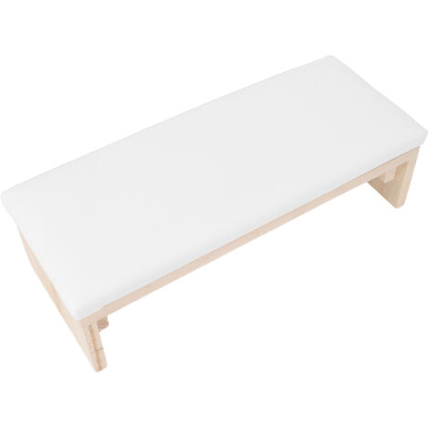 Coussin de Repos pour Prothésistes Ongulaires en Similicuir Doux - Oreiller Confort pour Manucure et Nail Art, Idéal Salon & Maison - Blanc (1/5)