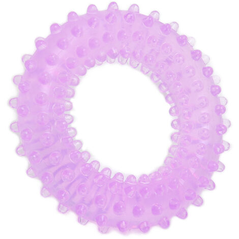 Renfort de Doigts en Silicone avec Picots pour Rééducation et Musculation - Violet (1/5)