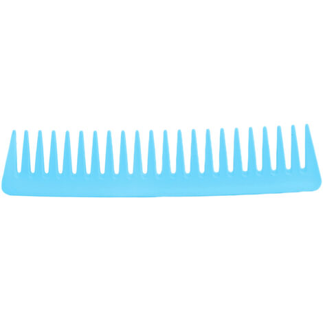 Peigne à Dents Larges pour Cheveux Bouclés et Frisés, Parfait pour Démêler Cheveux Secs ou Humides - Bleu (1/5)