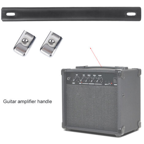 Poignée de transport vintage en similicuir noir pour amplificateurs guitare Ampeg, durable et résistante (1/3)