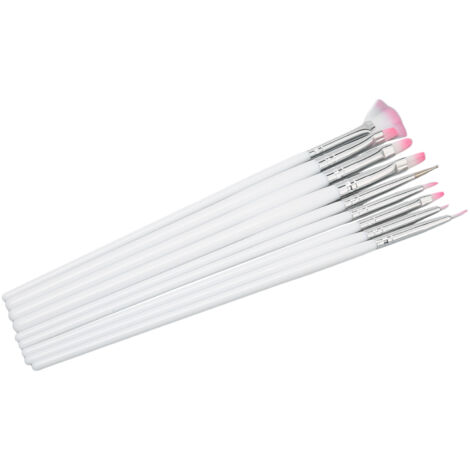 9 Pinceaux Artistiques à Manche Long pour Détails, Peinture sur Corps et Figurines - Lot Polyvalent en Bois Clair (1/5)