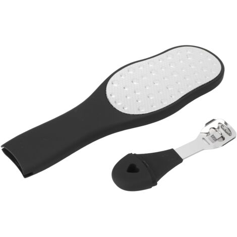 Râpe Professionnelle Double Face pour Callosités, Soin des Pieds en Acier Inoxydable (1/5)