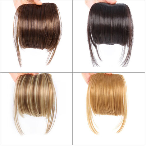 Franges à clip pour toutes formes de visage - Mèches de cheveux à attacher facilement