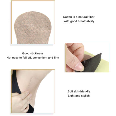 Étiquettes absorbantes anti-transpiration pour chemises, protections adhésives discrètes pour aisselles (1/4)