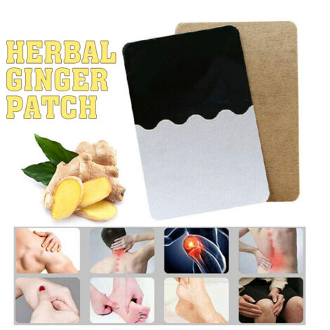Patchs Réchauffants au Gingembre - 50 Dispositifs de Thérapie Thermique pour Douleurs Musculaires (1/5)